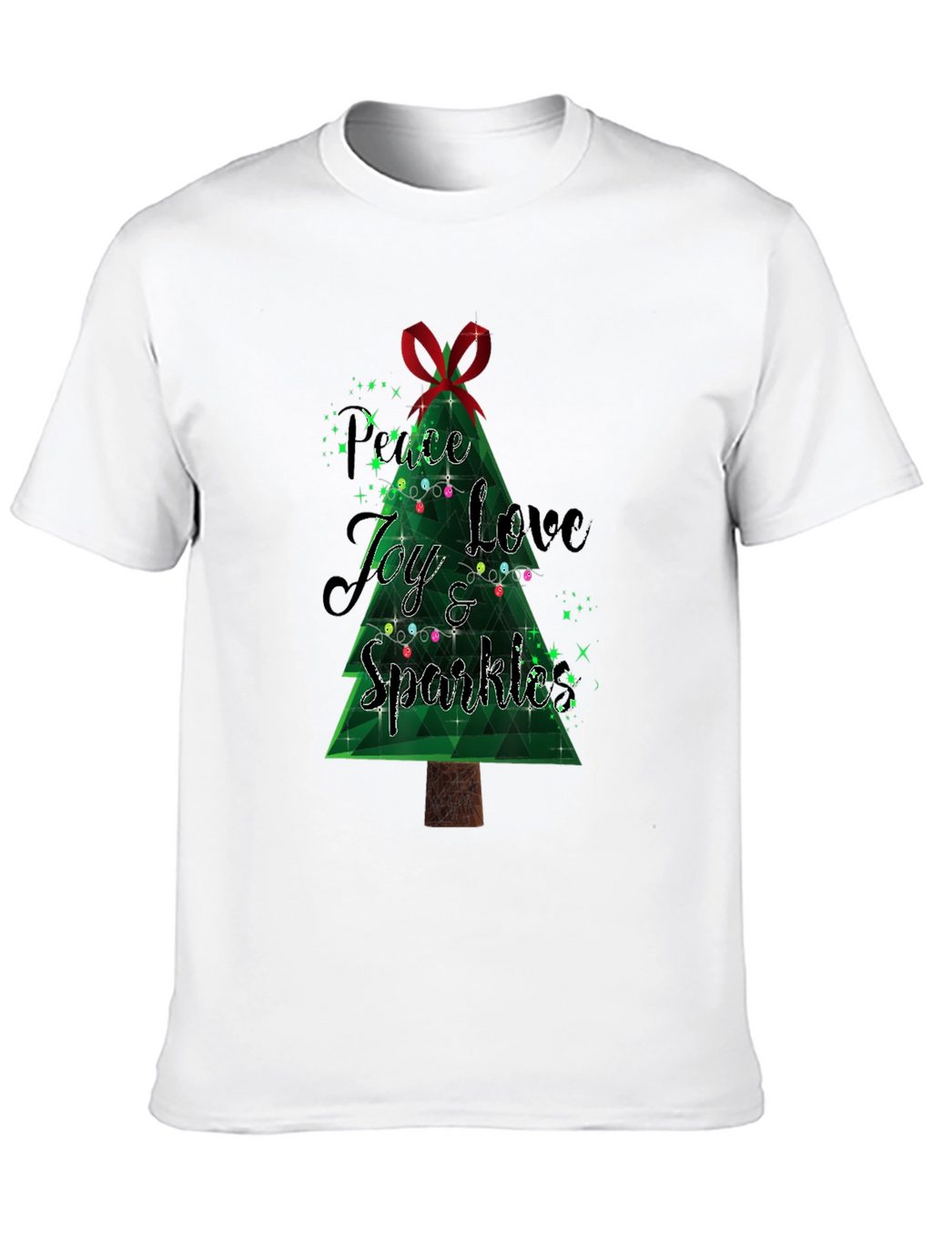 Festive Peace Love Joy Christmas T-Shirt