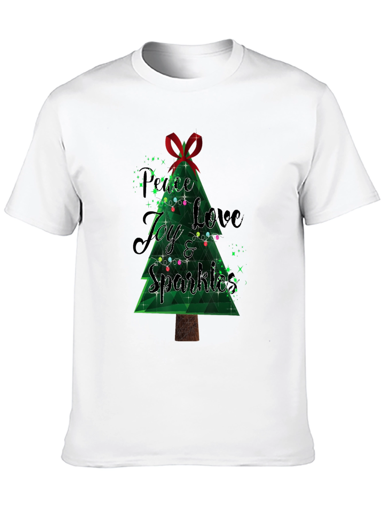 Festive Peace Love Joy Christmas T-Shirt