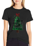 Festive Peace Love Joy Christmas T-Shirt