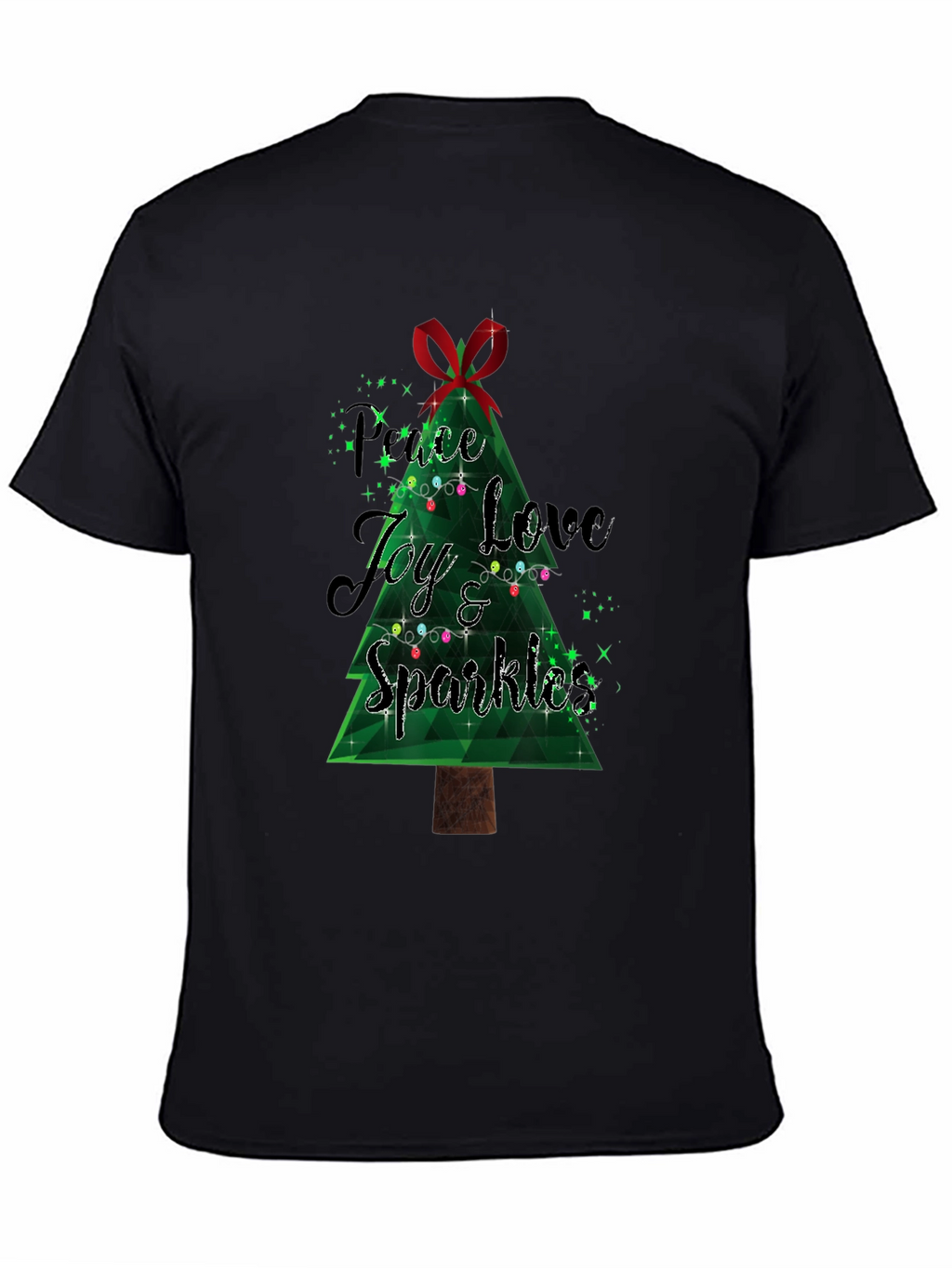 Festive Peace Love Joy Christmas T-Shirt