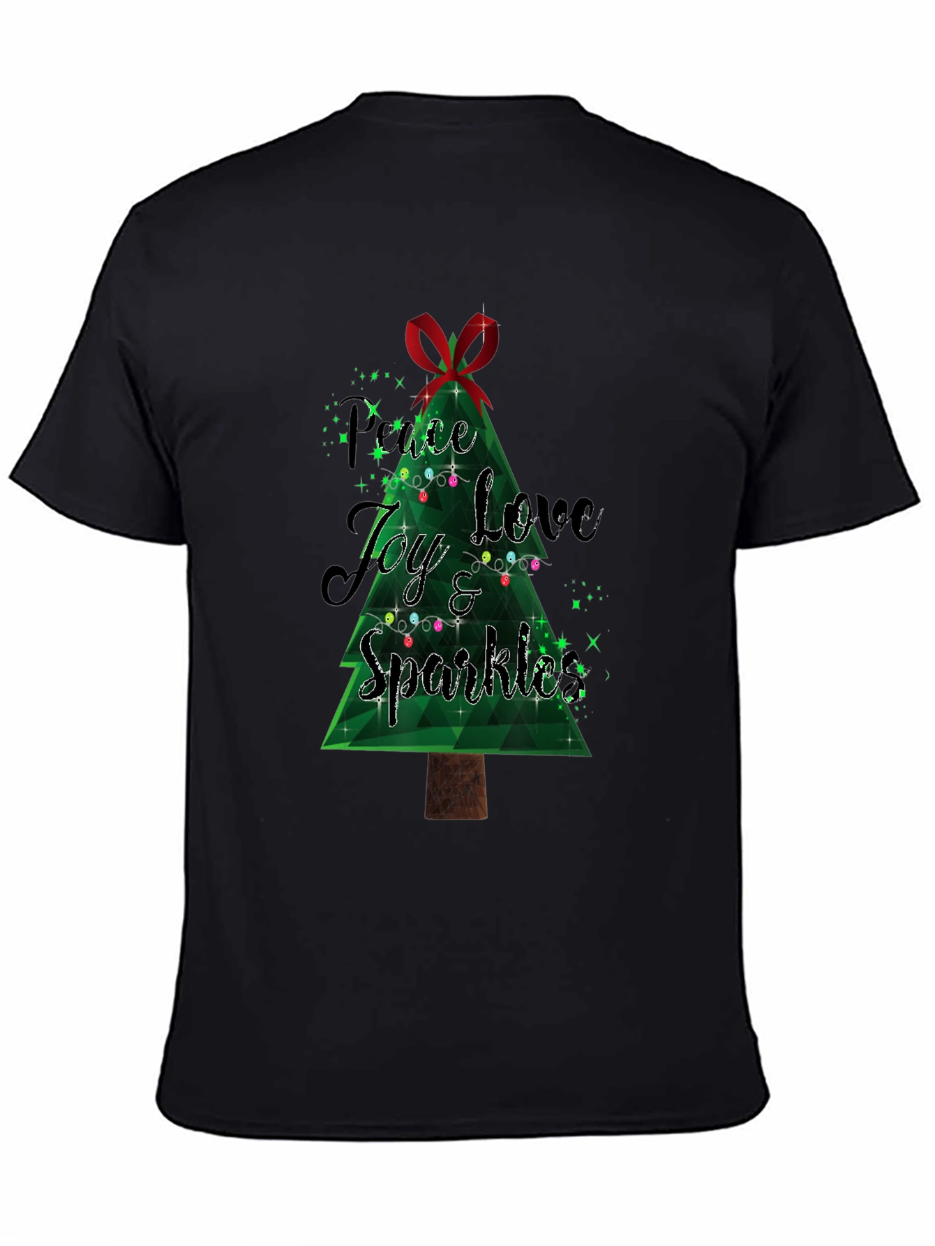 Festive Peace Love Joy Christmas T-Shirt