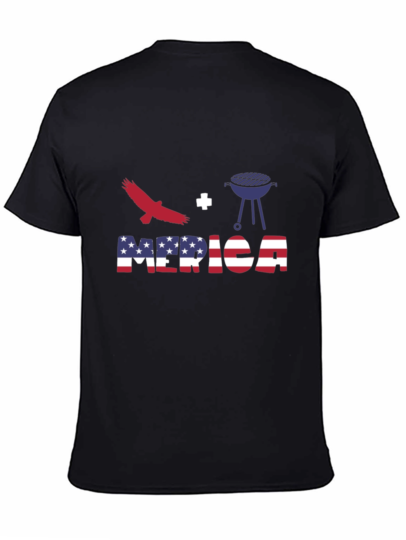 Patriotic Eagle + Grill T-Shirt - Merica BBQ
