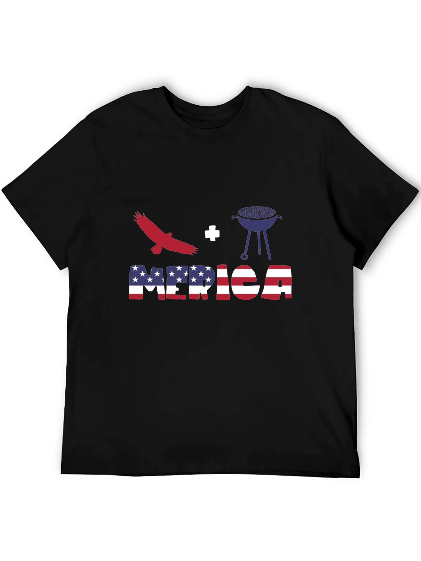 Patriotic Eagle + Grill T-Shirt - Merica BBQ
