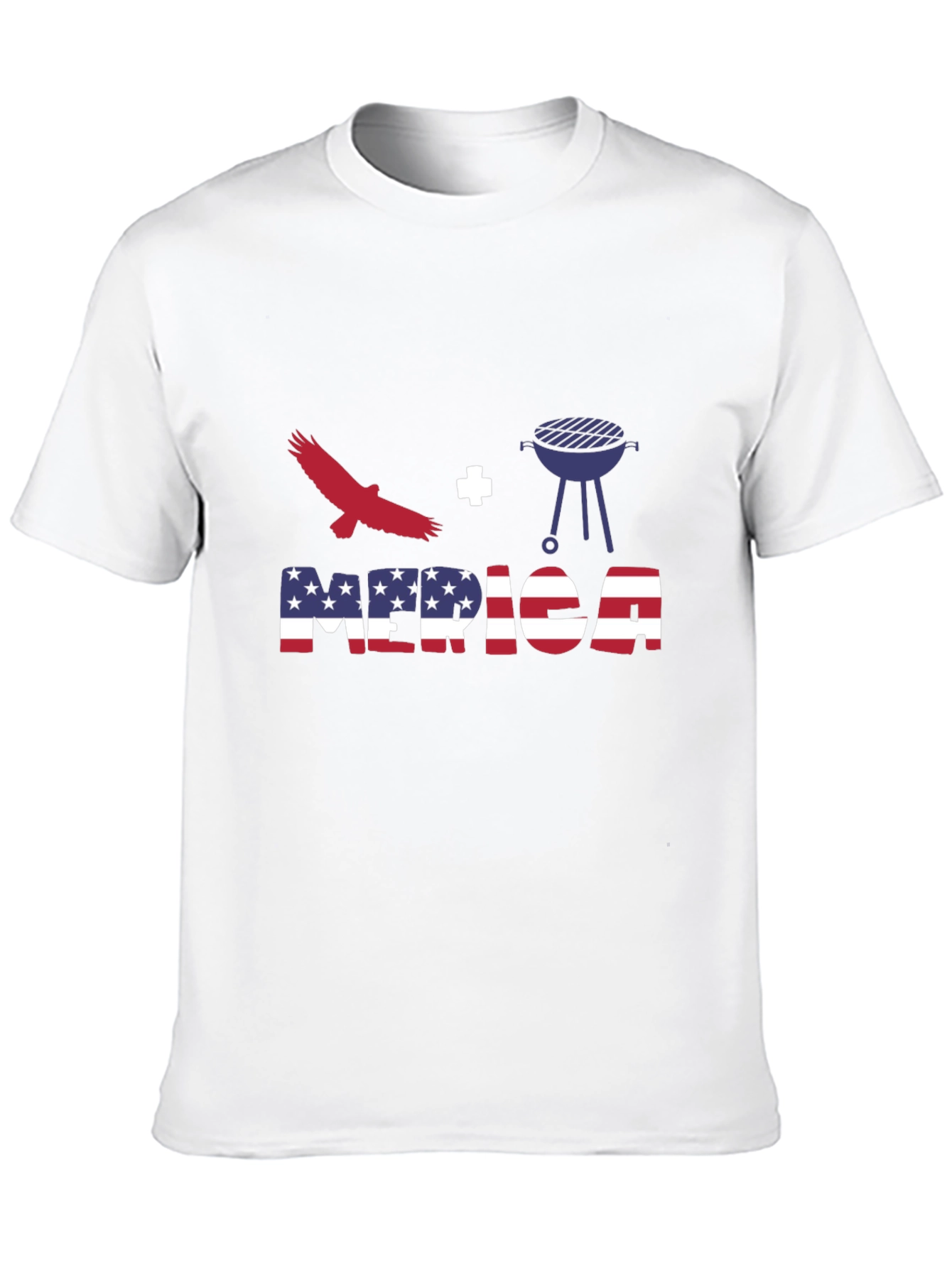 Patriotic Eagle + Grill T-Shirt - Merica BBQ