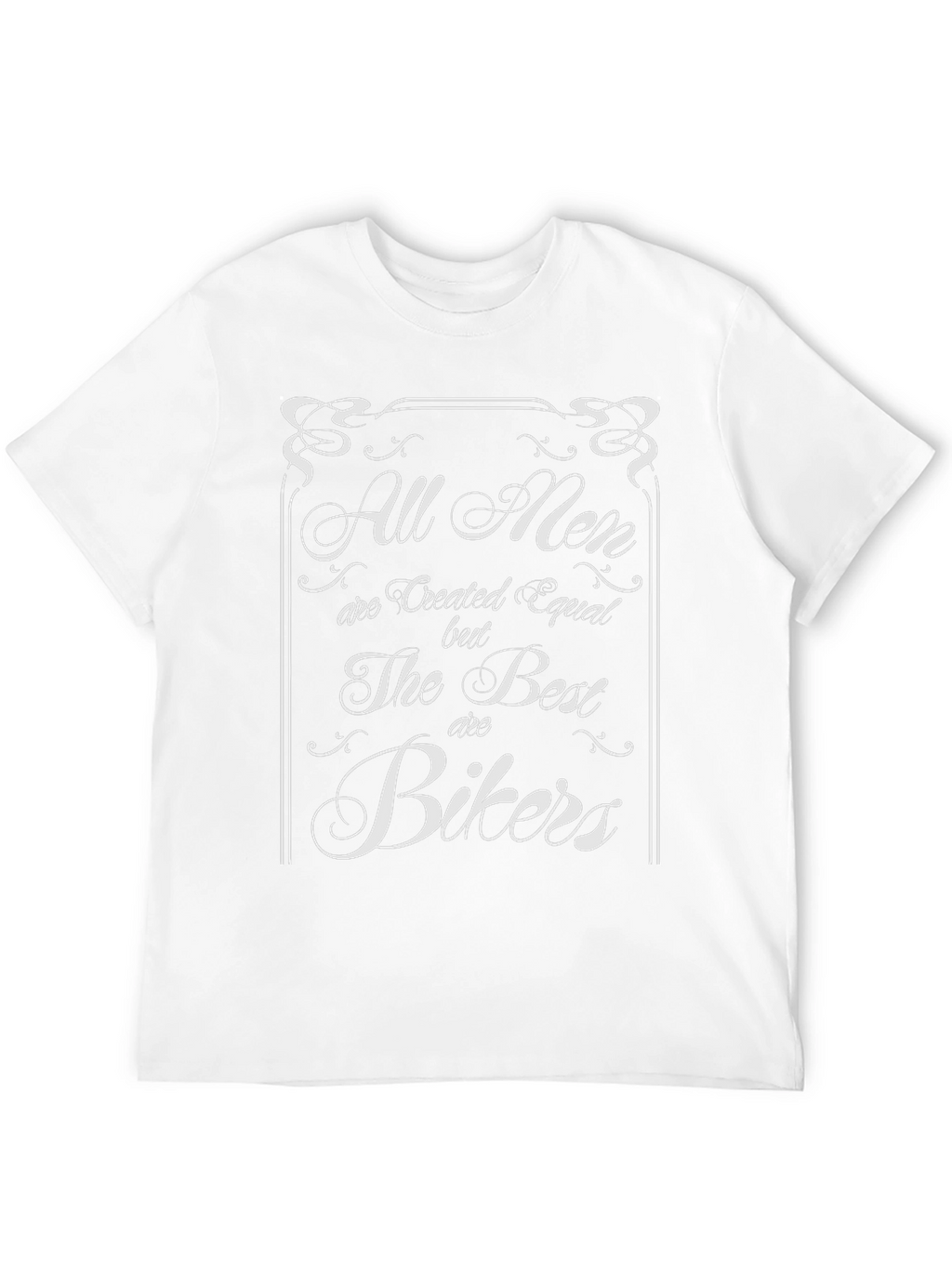 All Men Are Created Equal Bikers Graphic Tee