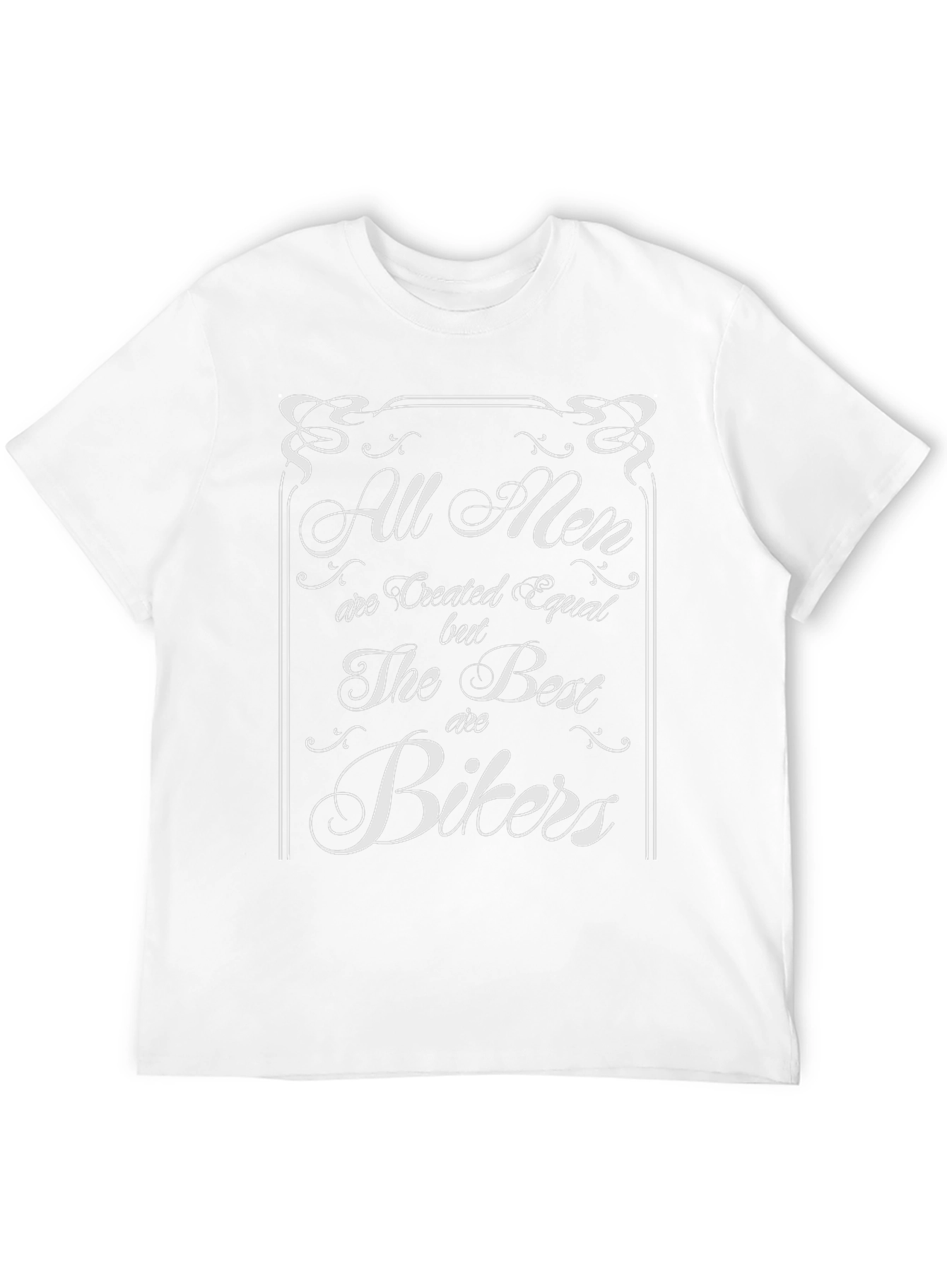All Men Are Created Equal Bikers Graphic Tee