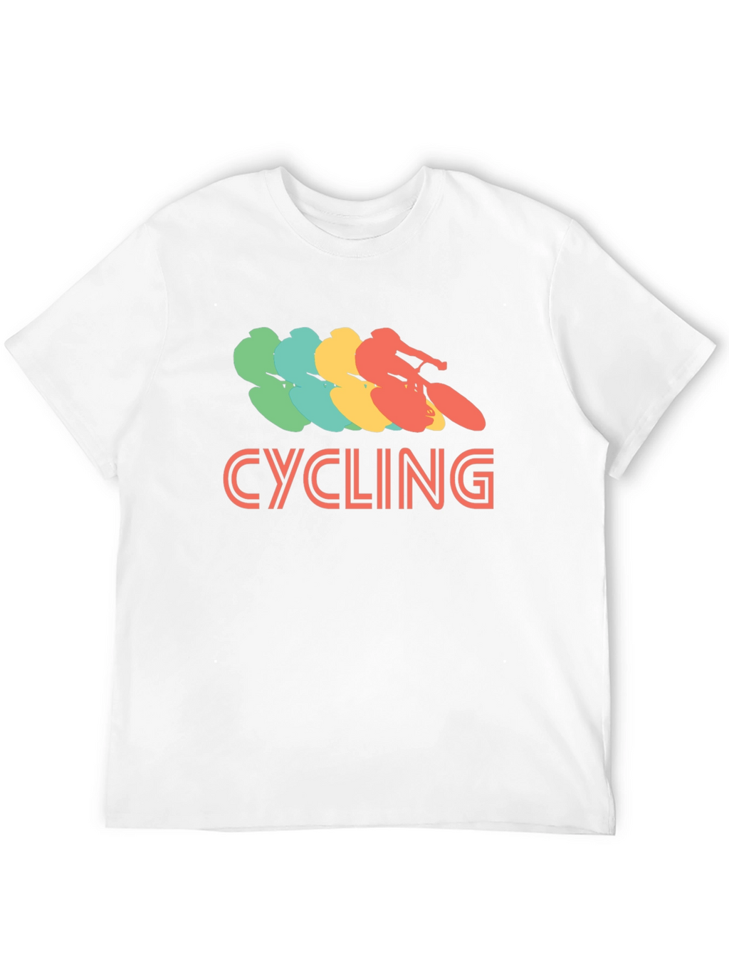 Cycling Retro Graphic T-Shirt - Casual Tee