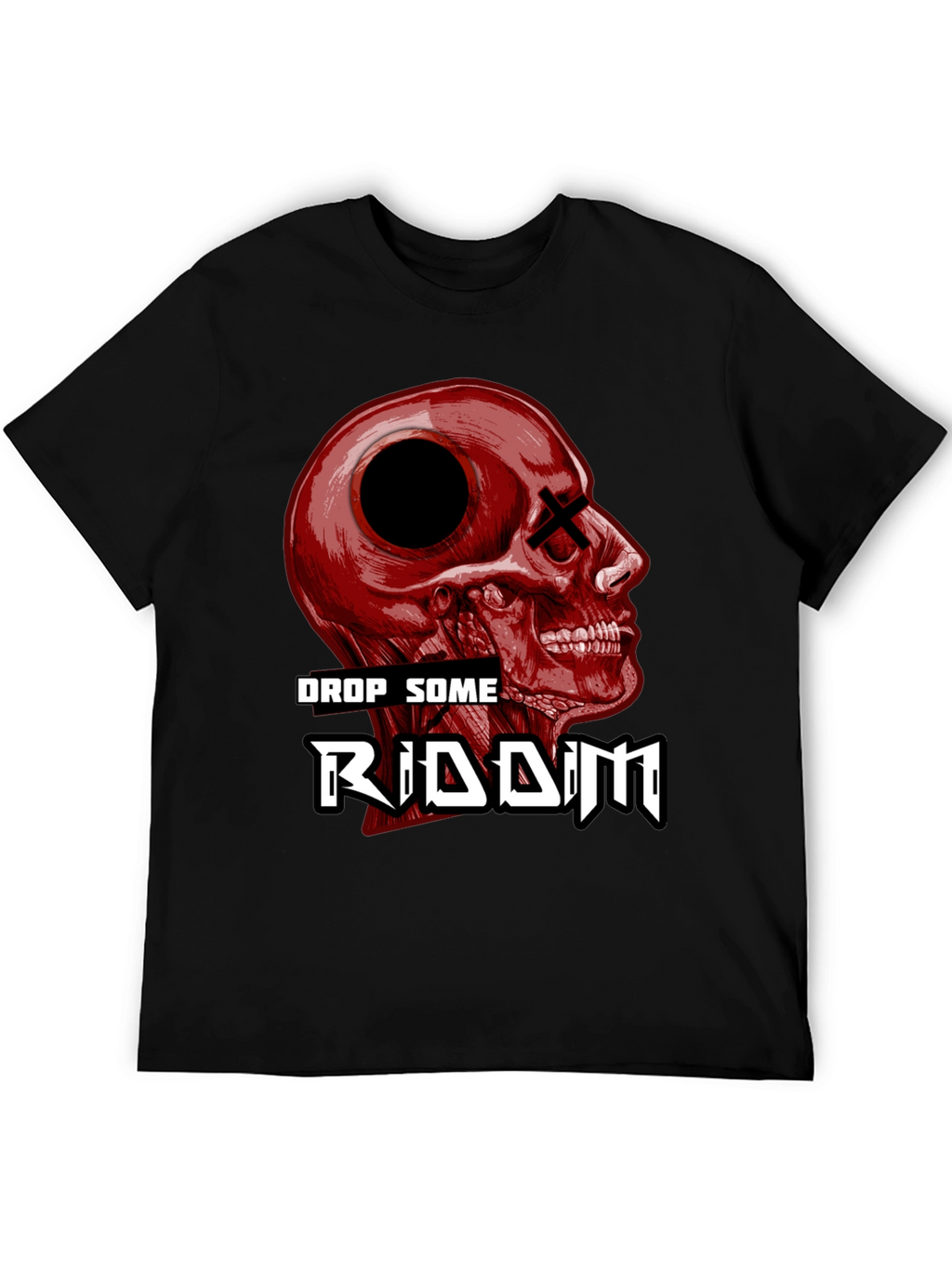 Drop Some Riddim Skull Graphic T-Shirt