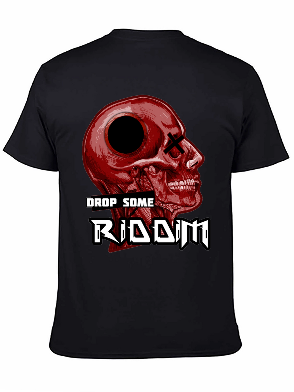 Drop Some Riddim Skull Graphic T-Shirt