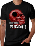 Drop Some Riddim Skull Graphic T-Shirt