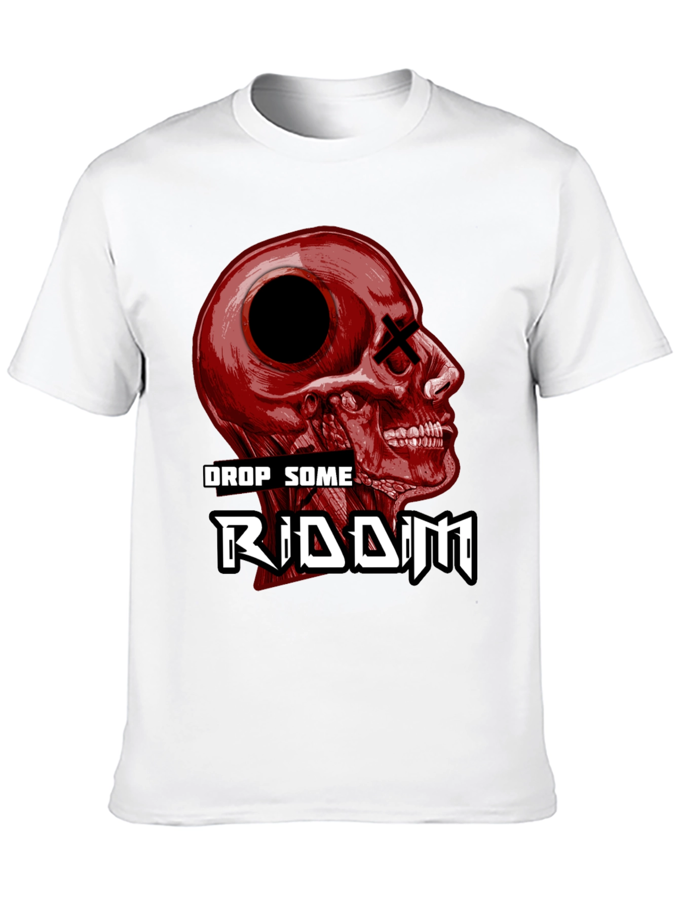 Drop Some Riddim Skull Graphic T-Shirt