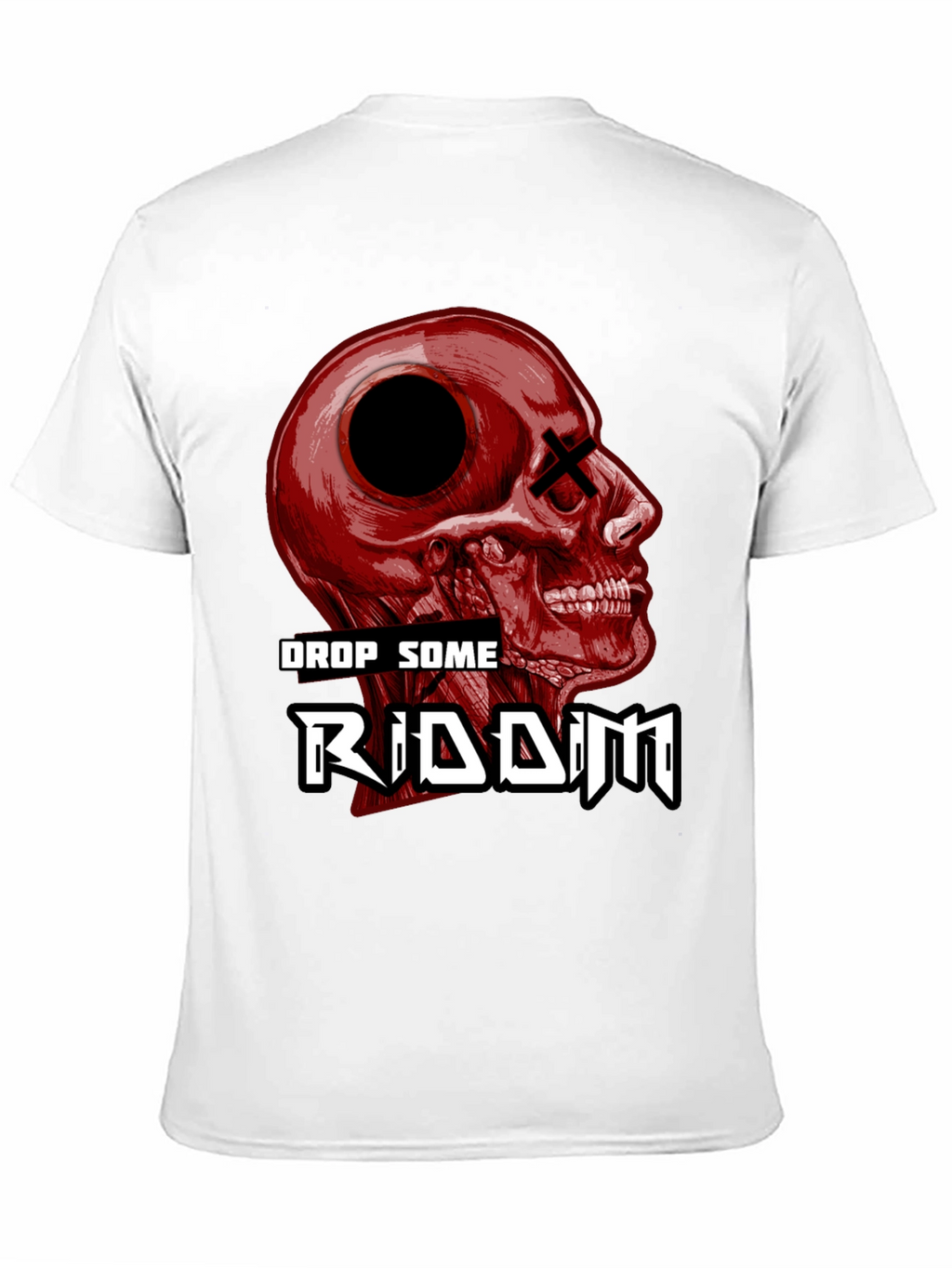 Drop Some Riddim Skull Graphic T-Shirt