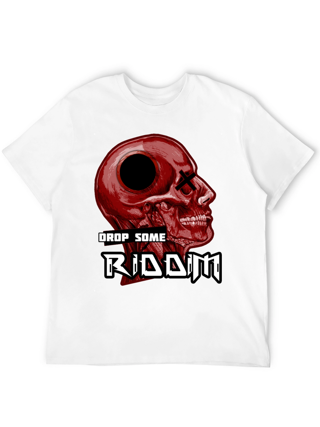 Drop Some Riddim Skull Graphic T-Shirt