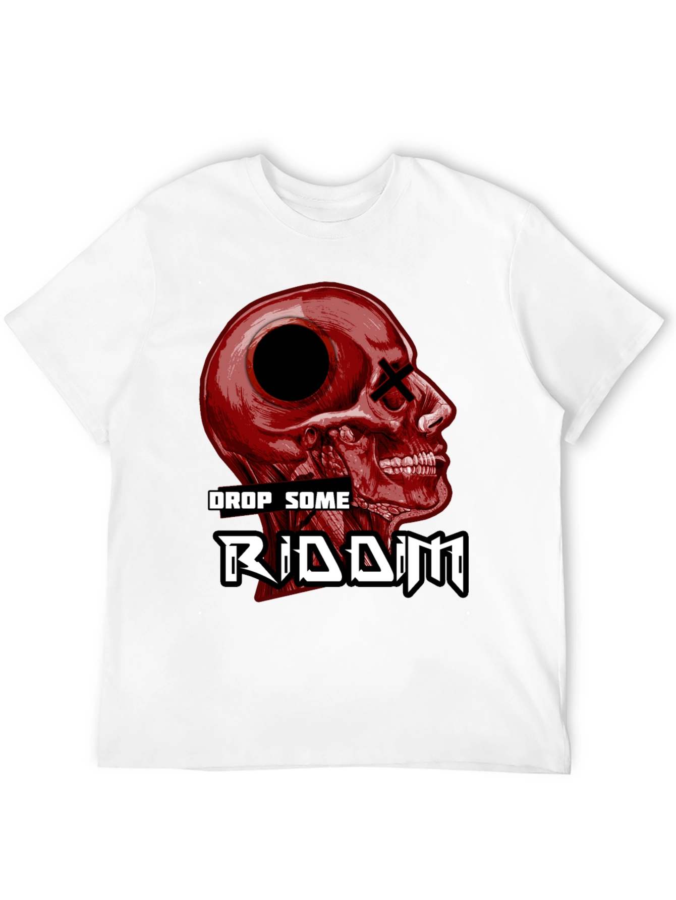 Drop Some Riddim Skull Graphic T-Shirt