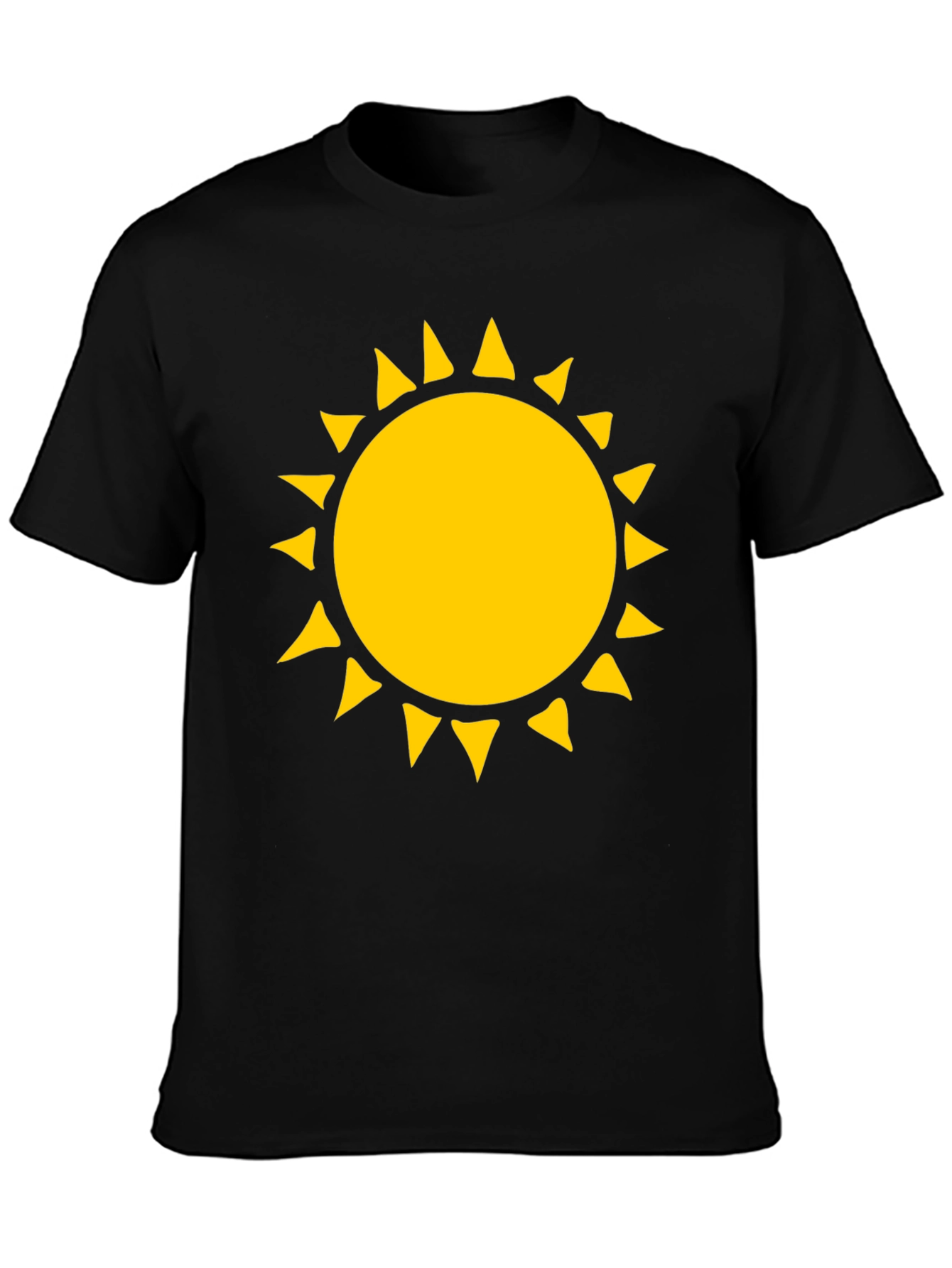 Sunny Graphic T-Shirt - Black Cotton Tee
