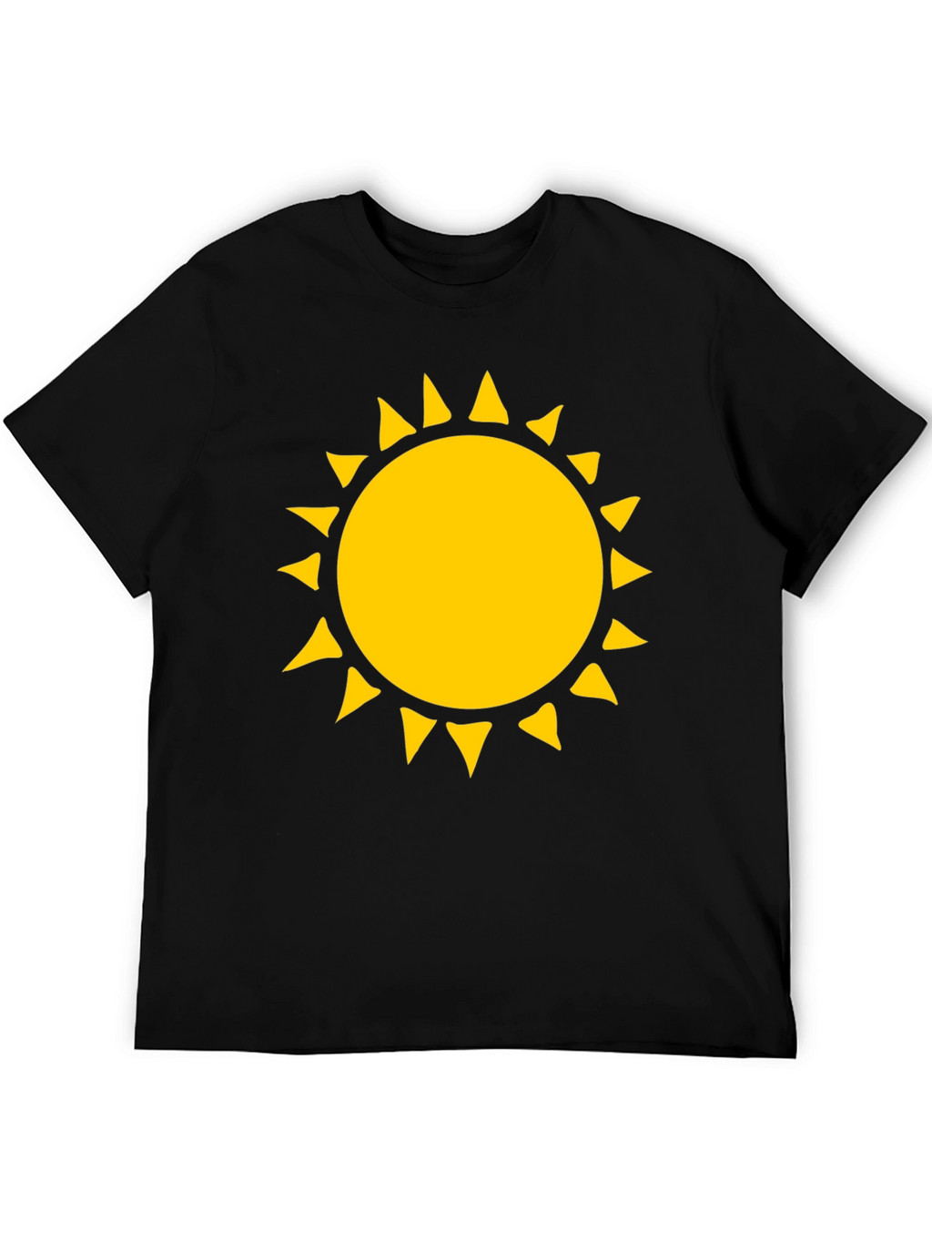 Sunny Graphic T-Shirt - Black Cotton Tee