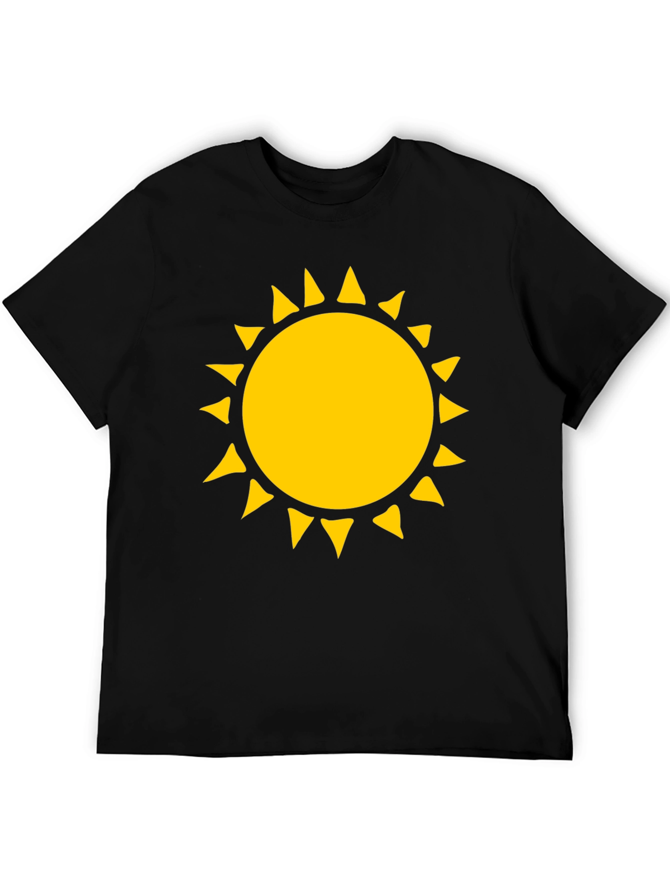 Sunny Graphic T-Shirt - Black Cotton Tee