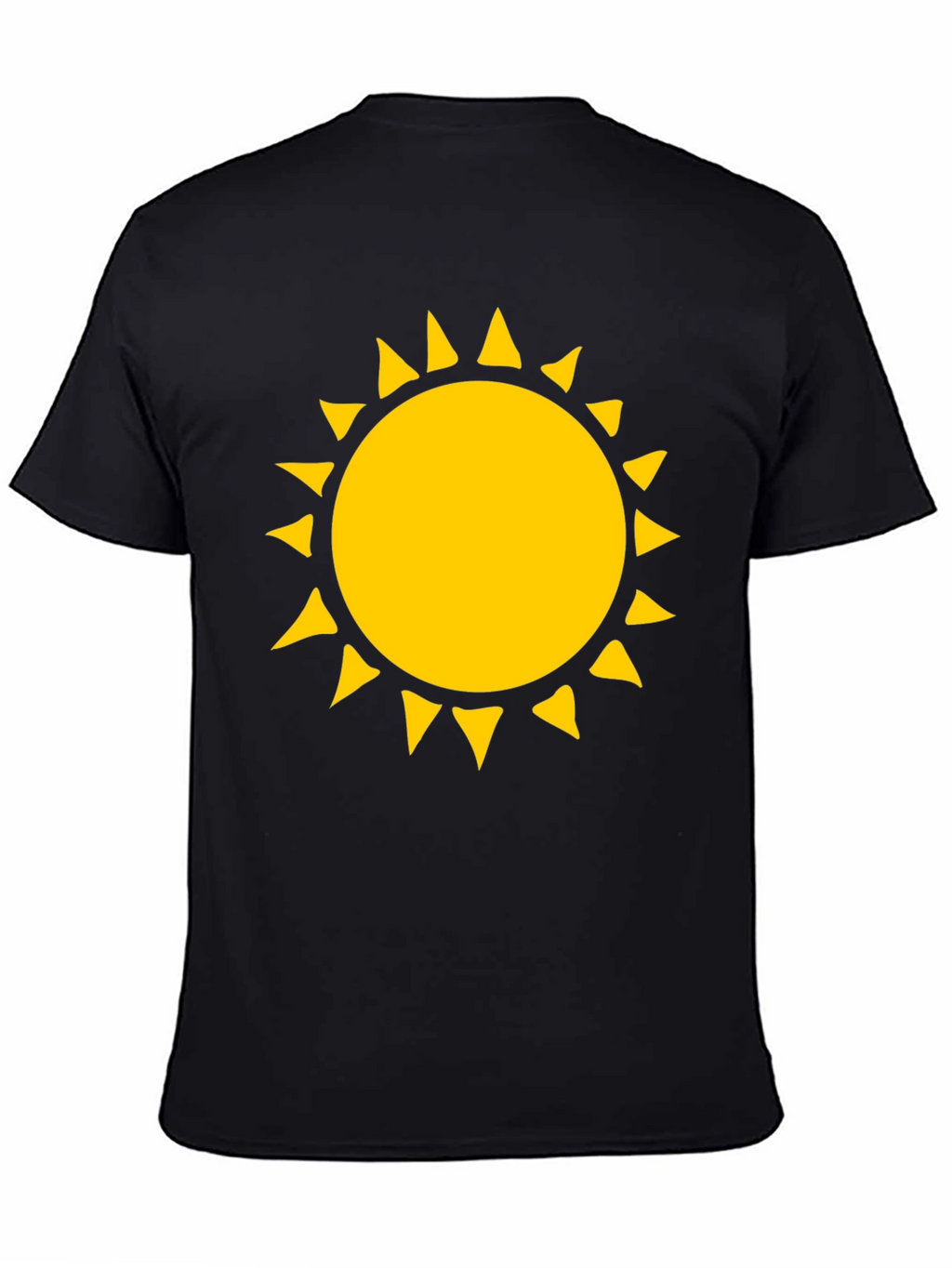 Sunny Graphic T-Shirt - Black Cotton Tee