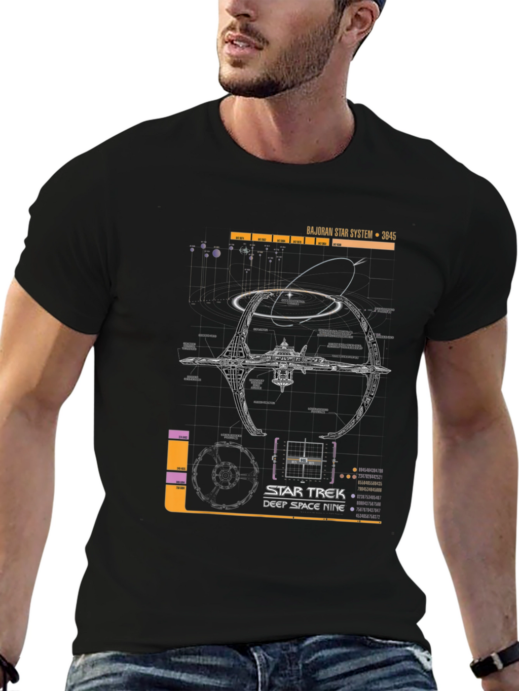 Star Trek Deep Space Nine Schematic T-Shirt