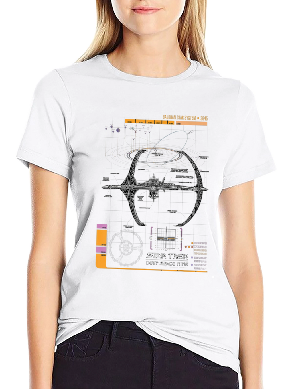 Star Trek Deep Space Nine Schematic T-Shirt