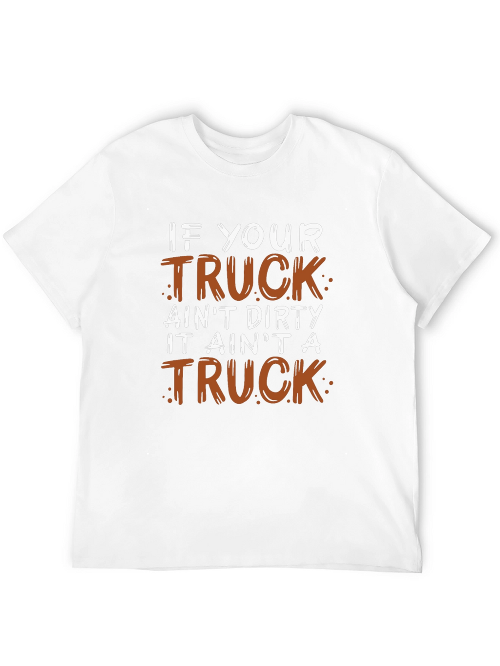 Dirty Truck Graphic Tee - Mens Black Cotton T-Shirt