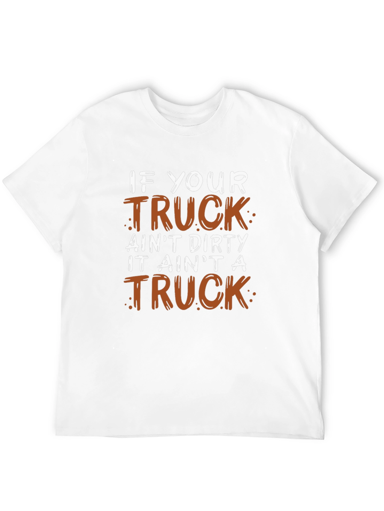 Dirty Truck Graphic Tee - Mens Black Cotton T-Shirt