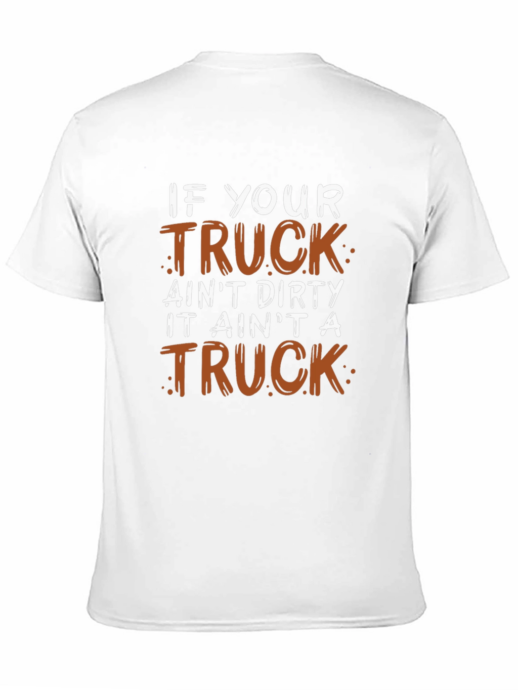 Dirty Truck Graphic Tee - Mens Black Cotton T-Shirt