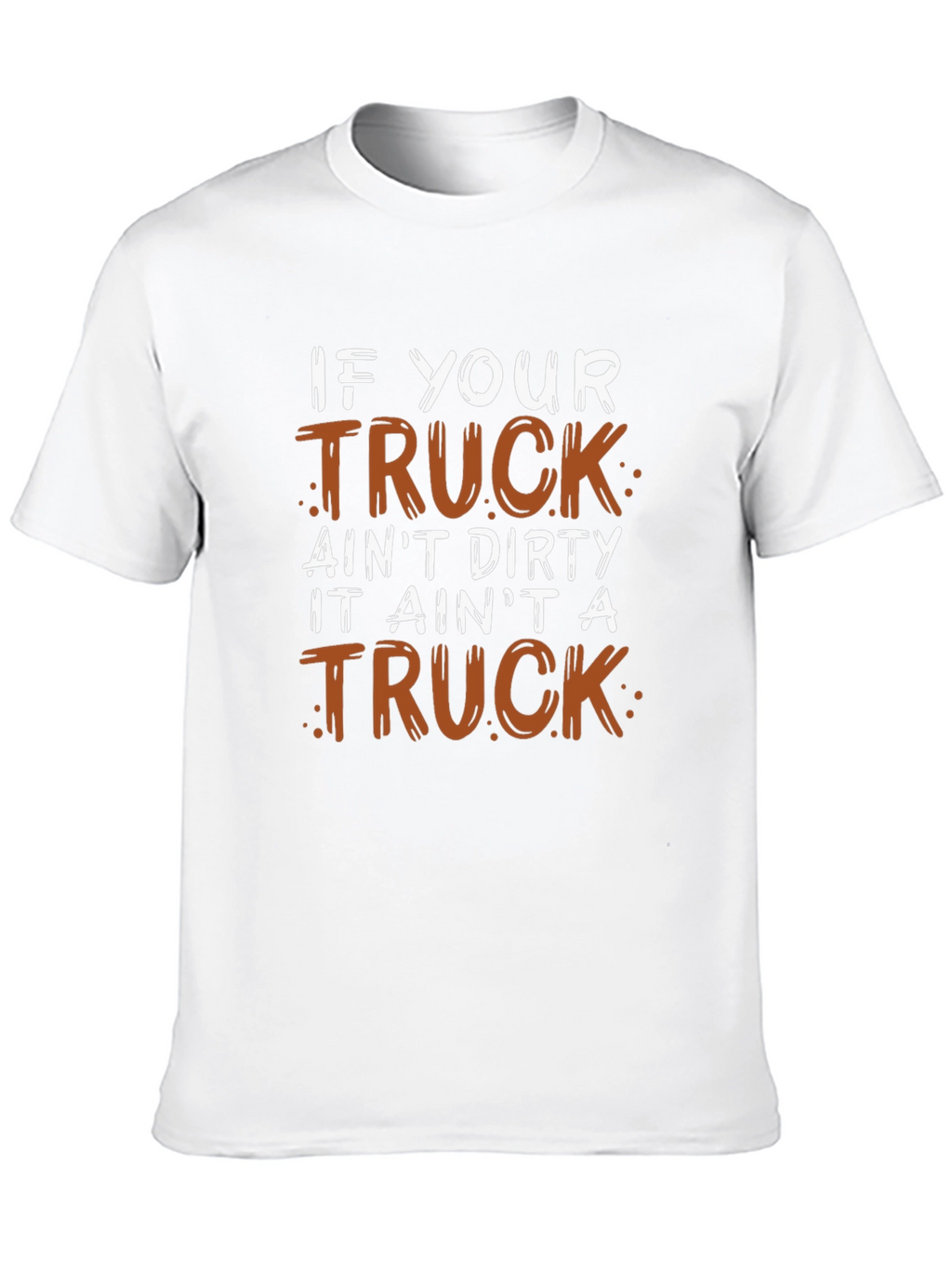 Dirty Truck Graphic Tee - Mens Black Cotton T-Shirt