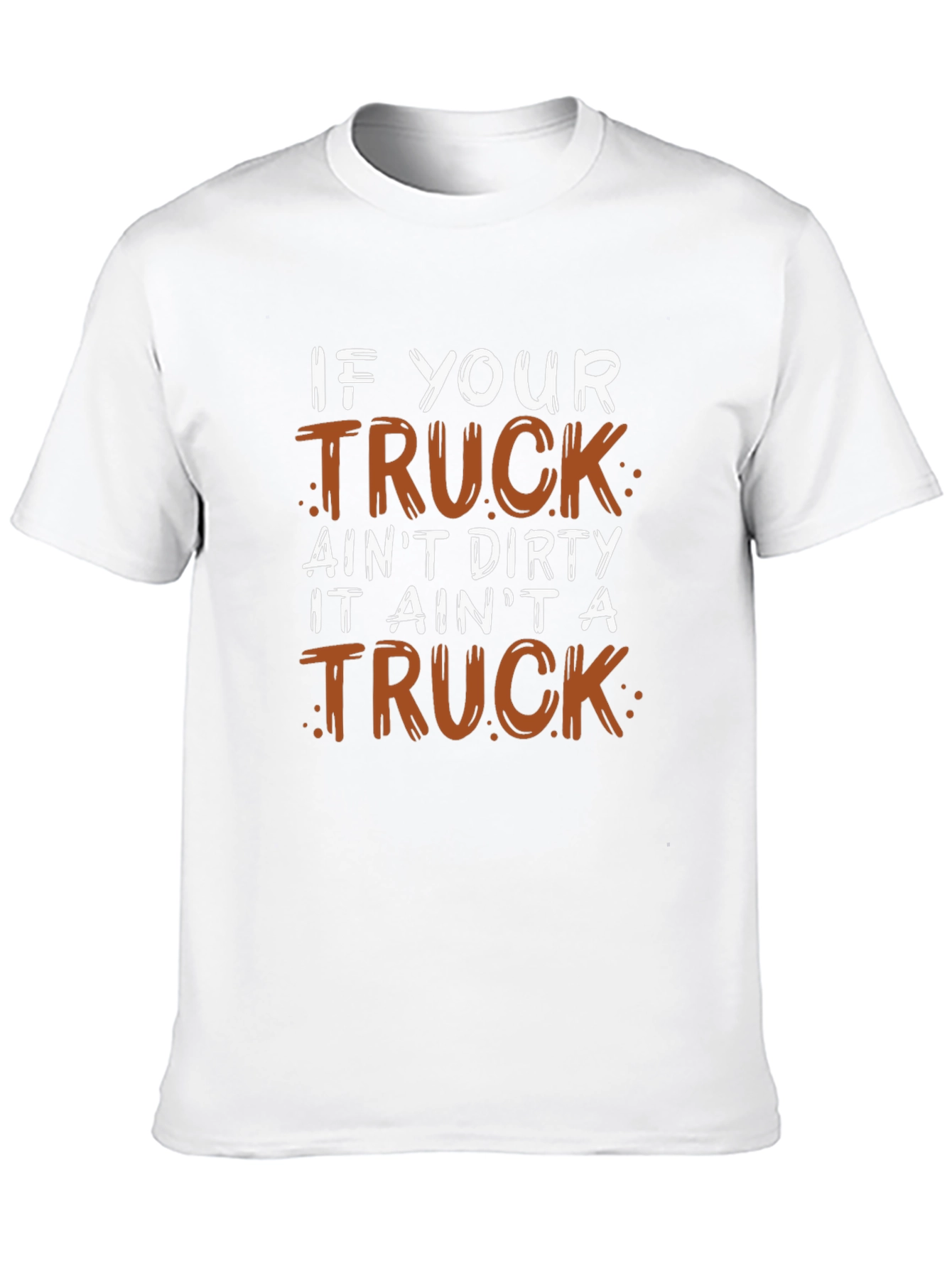 Dirty Truck Graphic Tee - Mens Black Cotton T-Shirt