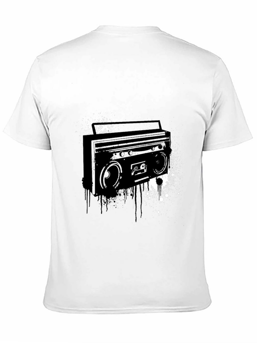 Boombox Graphic Tee - Retro Style