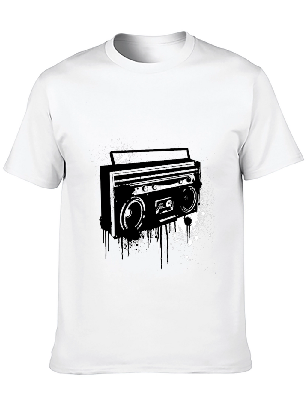 Boombox Graphic Tee - Retro Style