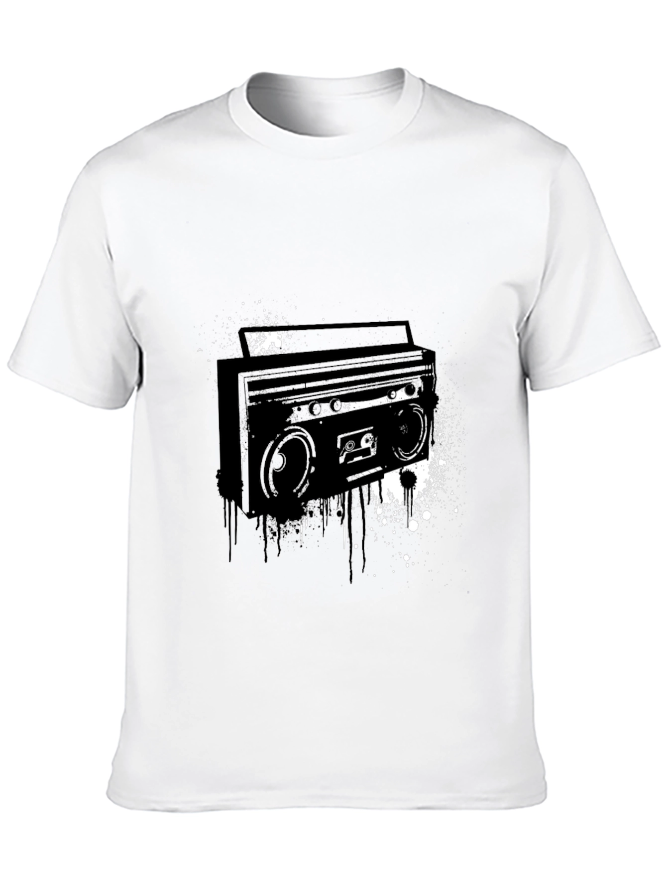 Boombox Graphic Tee - Retro Style