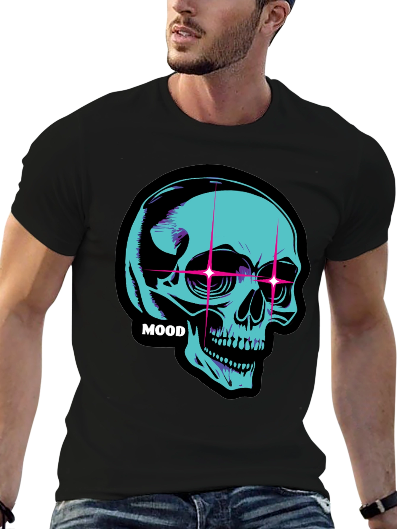 Neon Skull Mood T-Shirt