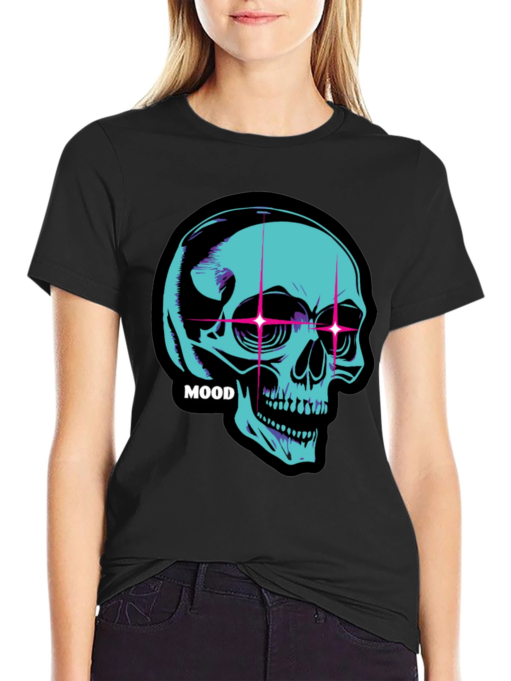 Neon Skull Mood T-Shirt