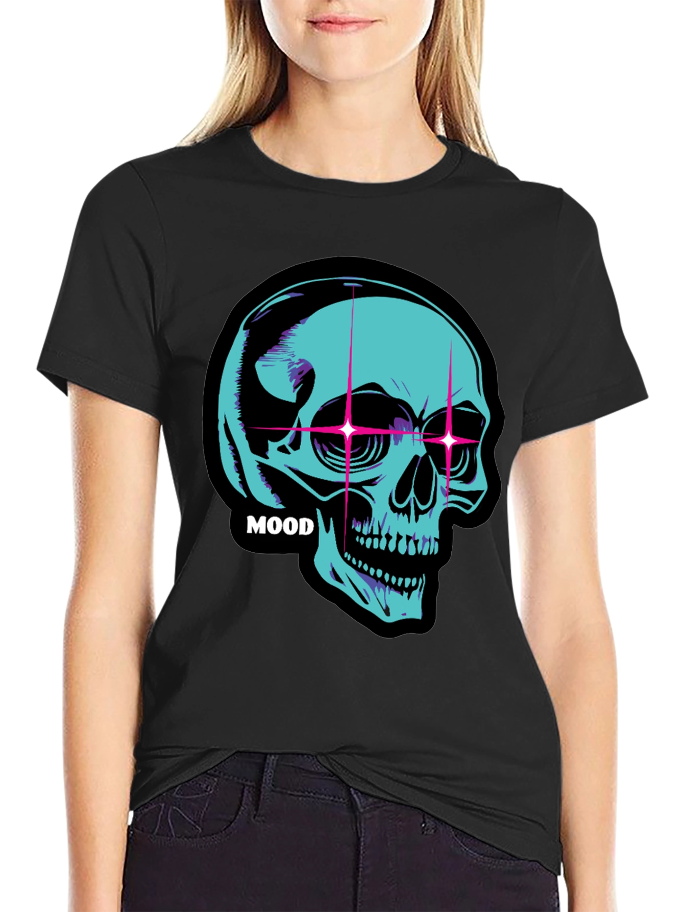 Neon Skull Mood T-Shirt