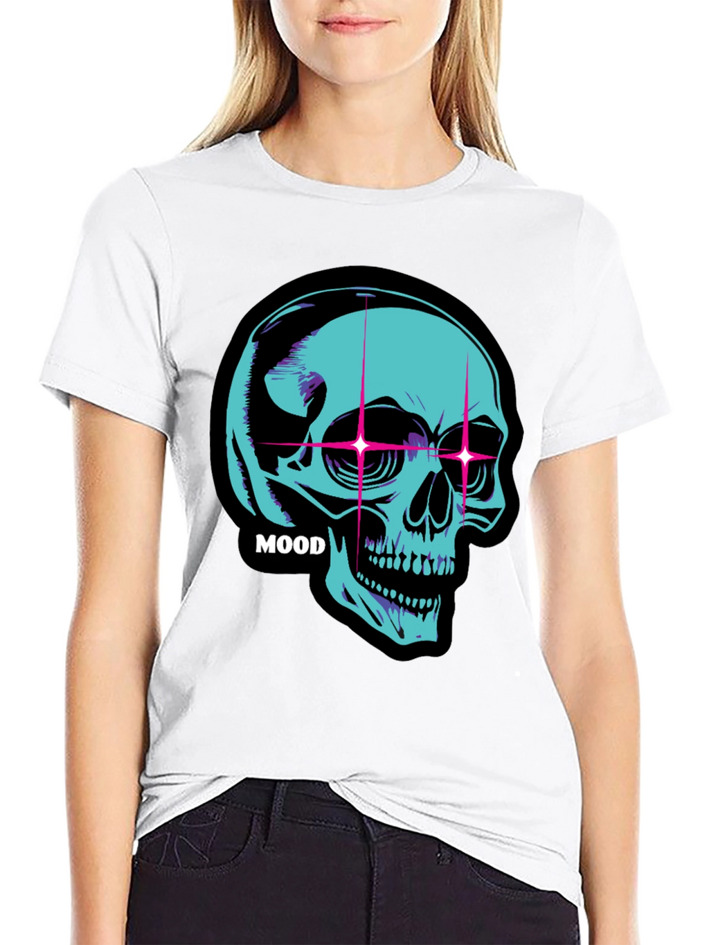 Neon Skull Mood T-Shirt
