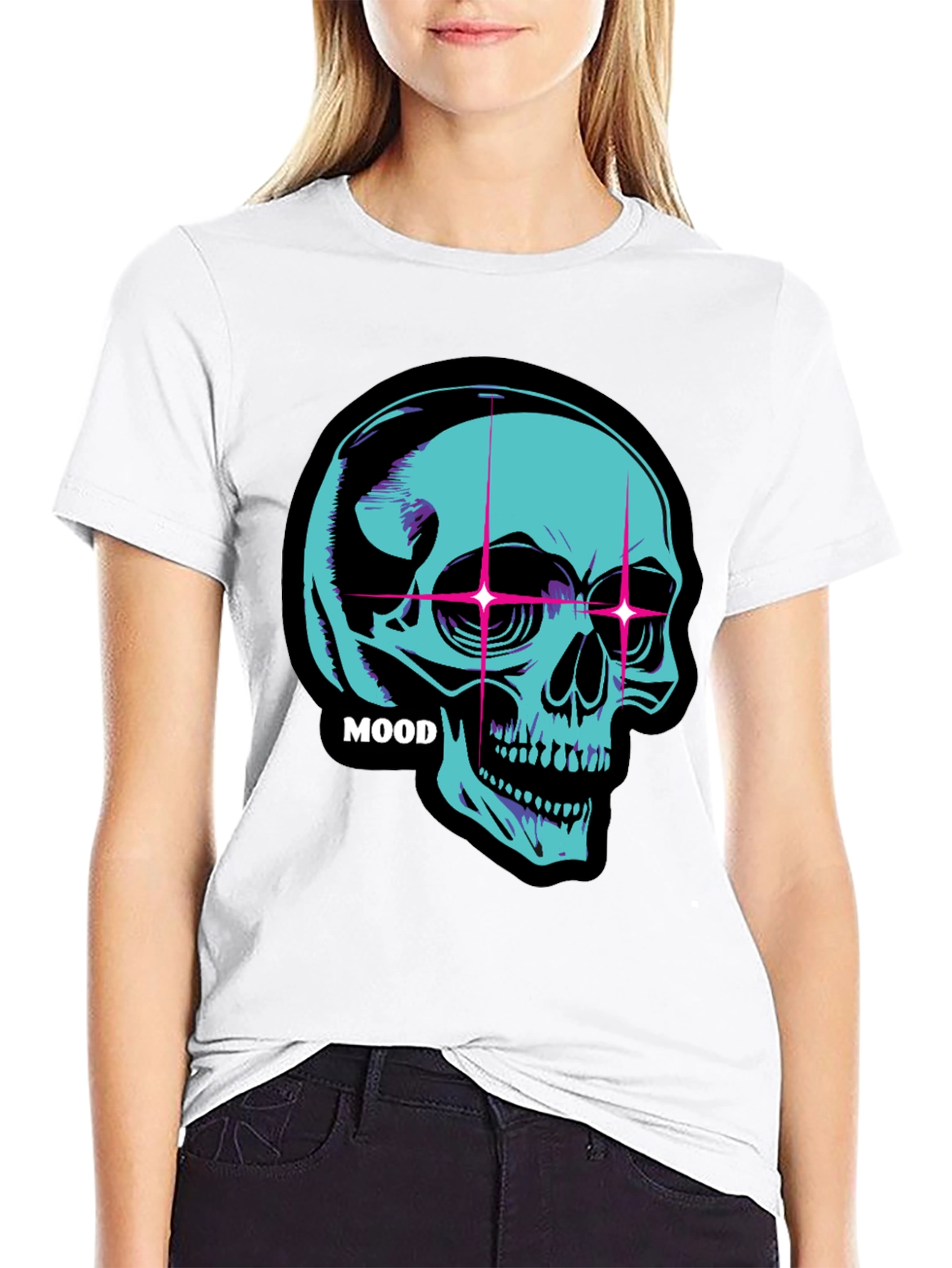 Neon Skull Mood T-Shirt