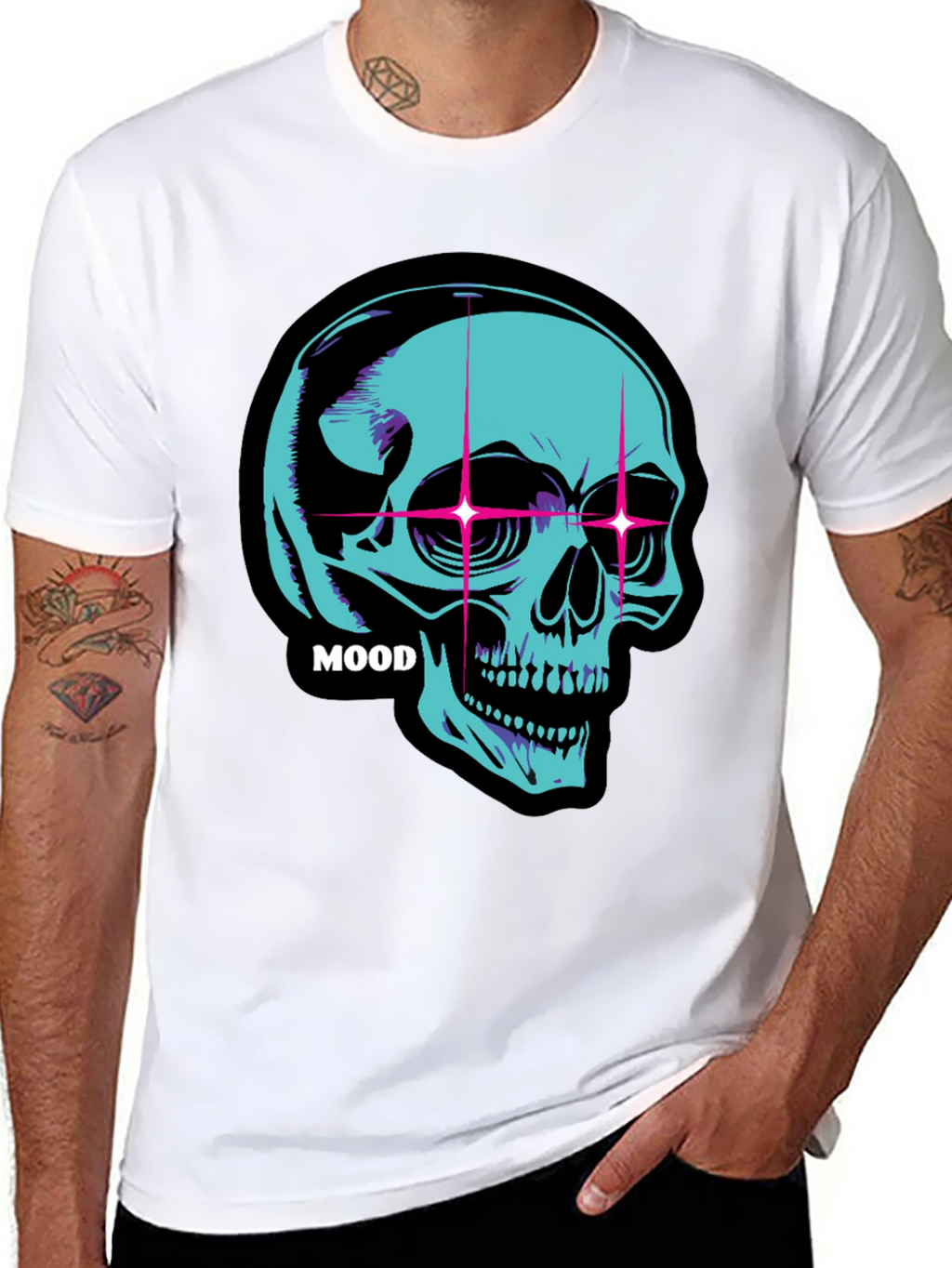 Neon Skull Mood T-Shirt