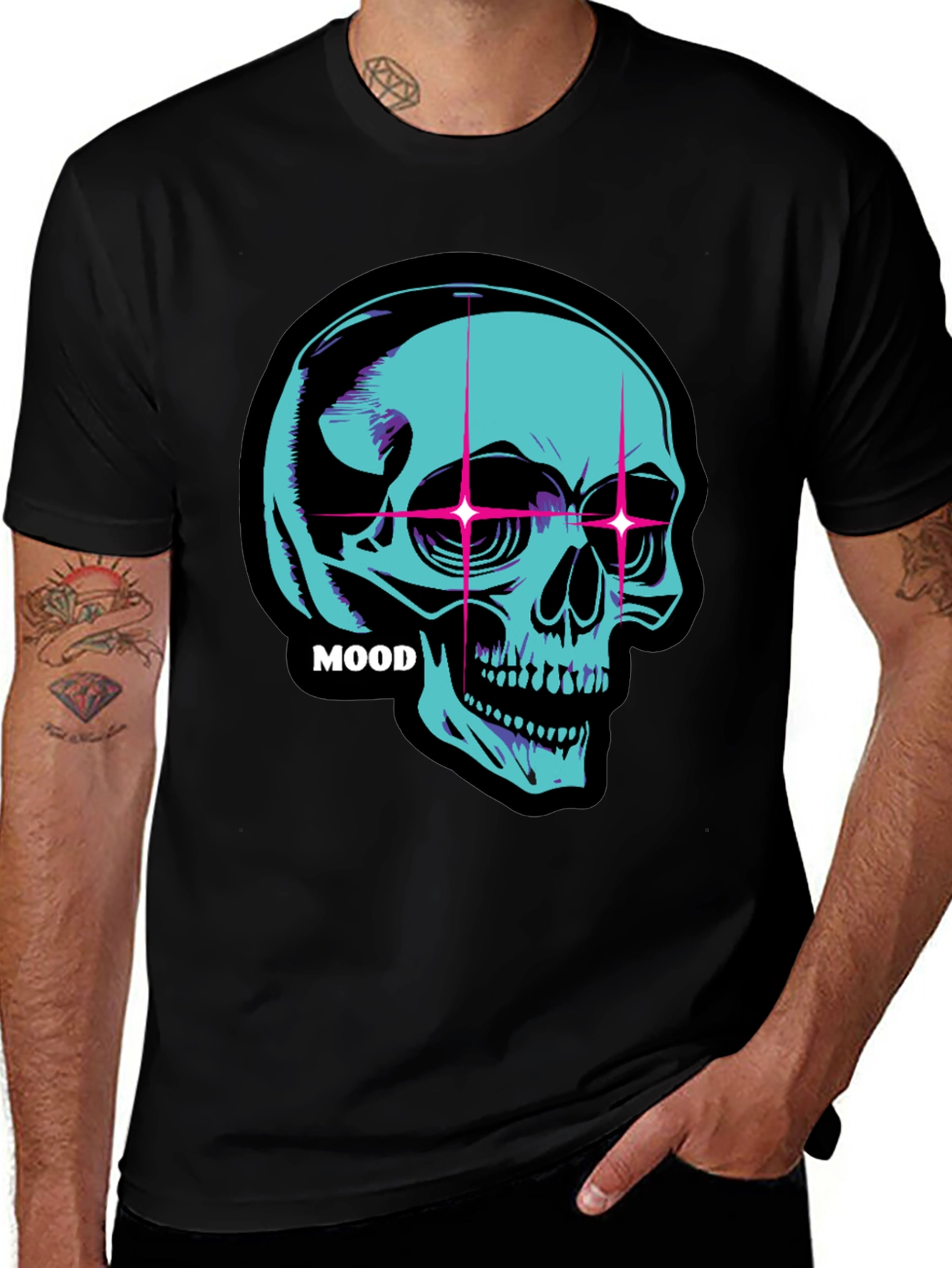 Neon Skull Mood T-Shirt