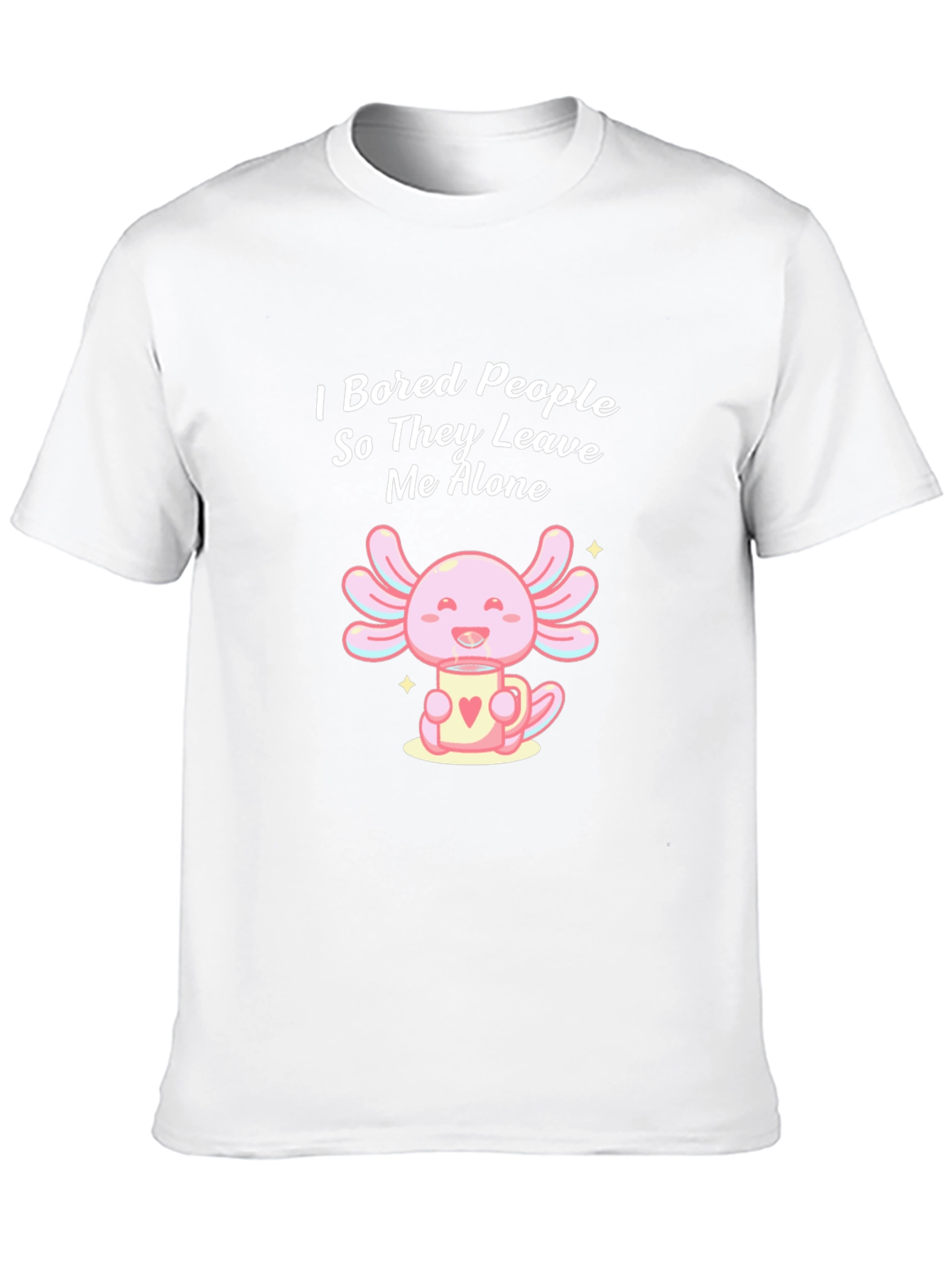 Bored People Axolotl Graphic Tee - Funny Introvert T-Shirt