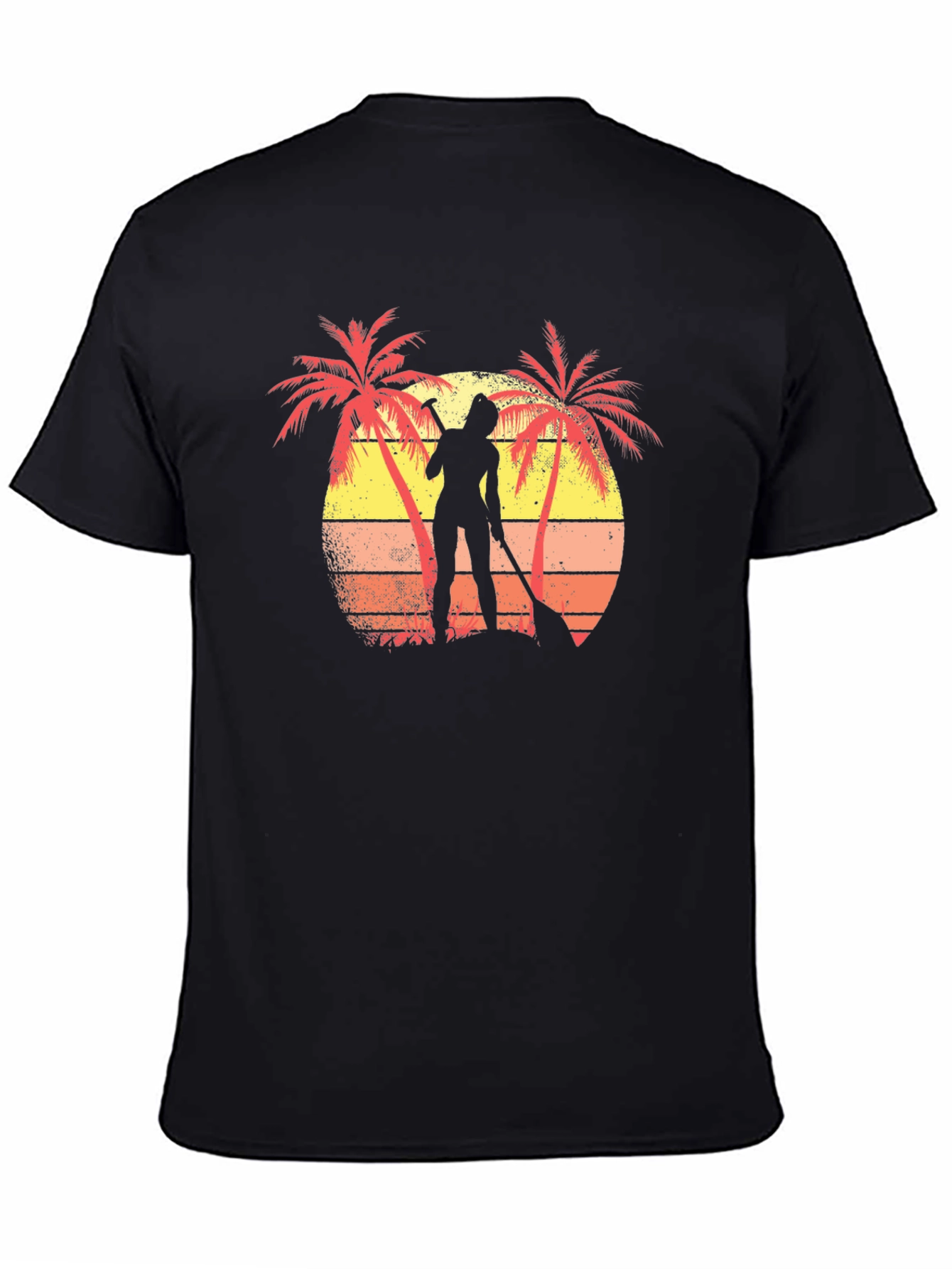 Tropical Paddleboarder Graphic T-Shirt
