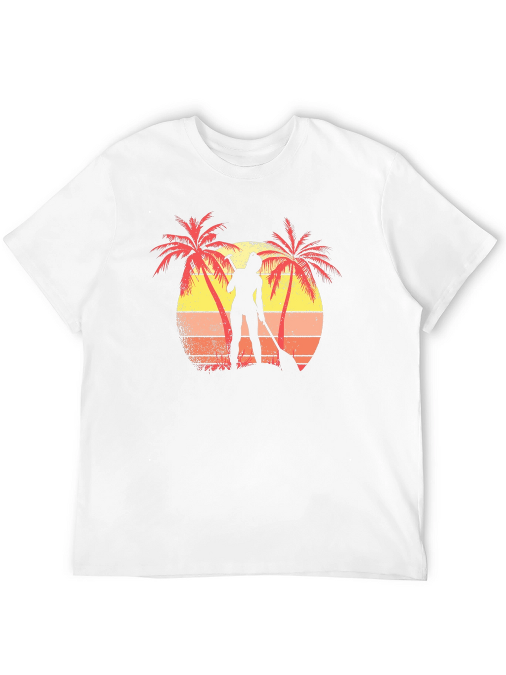 Tropical Paddleboarder Graphic T-Shirt