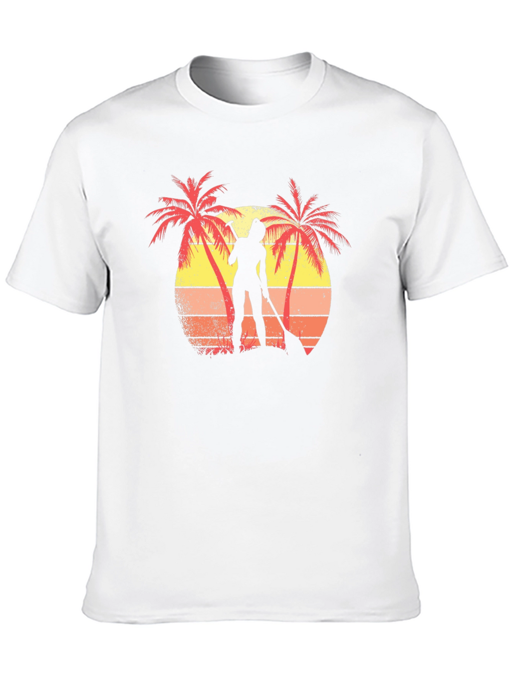 Tropical Paddleboarder Graphic T-Shirt