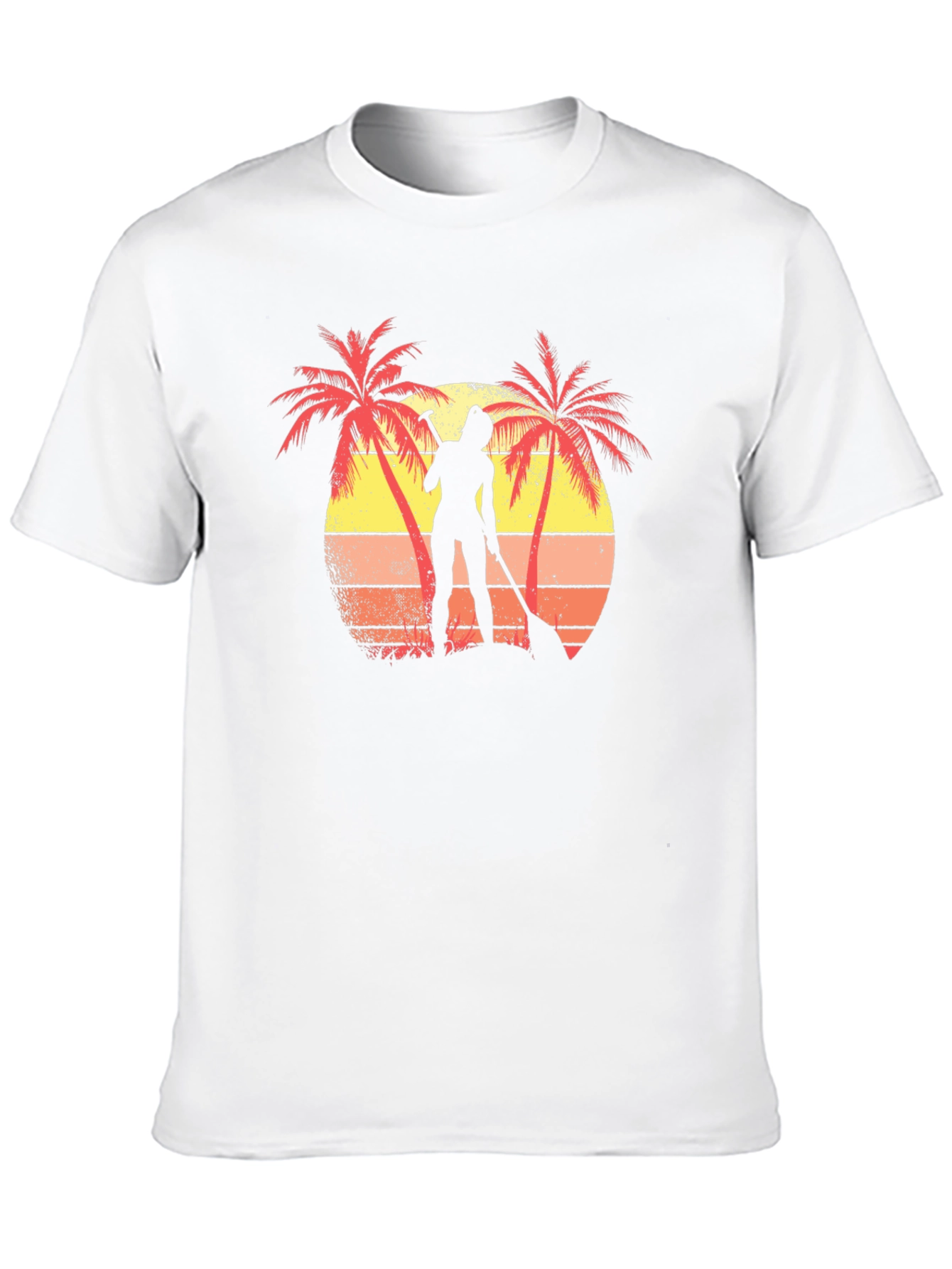 Tropical Paddleboarder Graphic T-Shirt