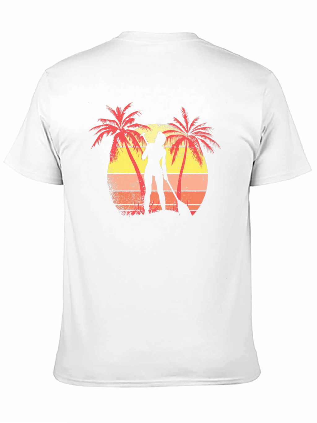 Tropical Paddleboarder Graphic T-Shirt