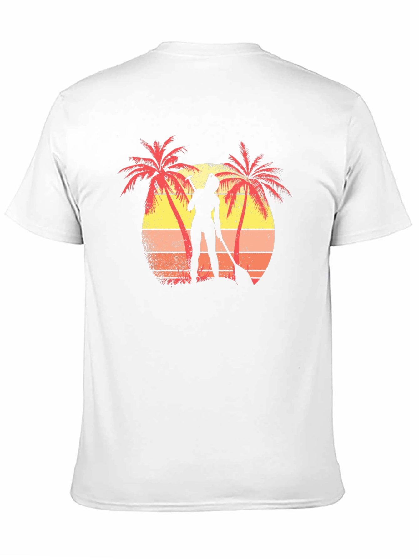 Tropical Paddleboarder Graphic T-Shirt
