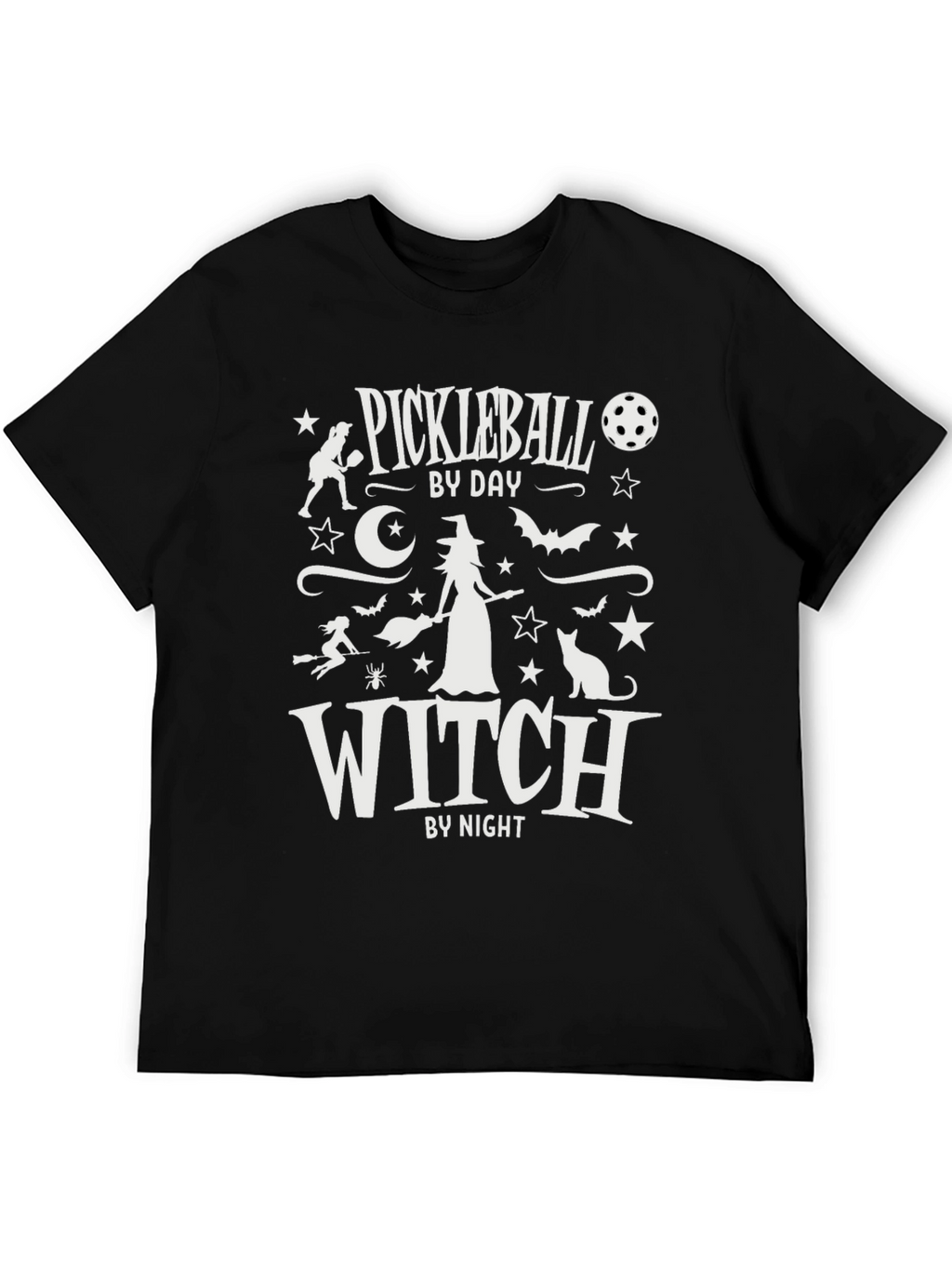Pickleball by Day Witch by Night Graphic T-Shirt