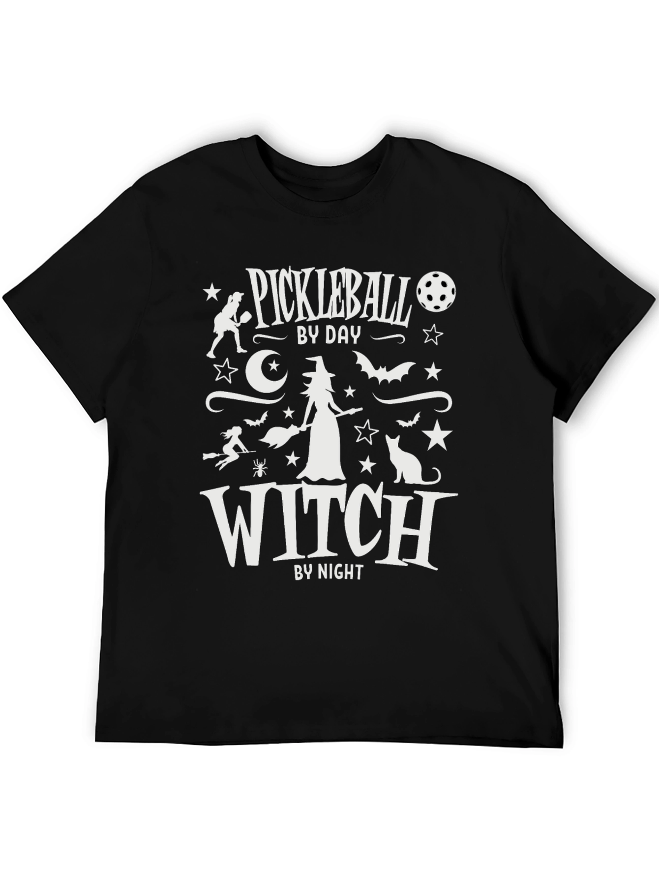 Pickleball by Day Witch by Night Graphic T-Shirt