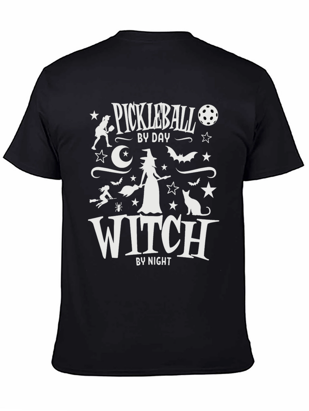 Pickleball by Day Witch by Night Graphic T-Shirt