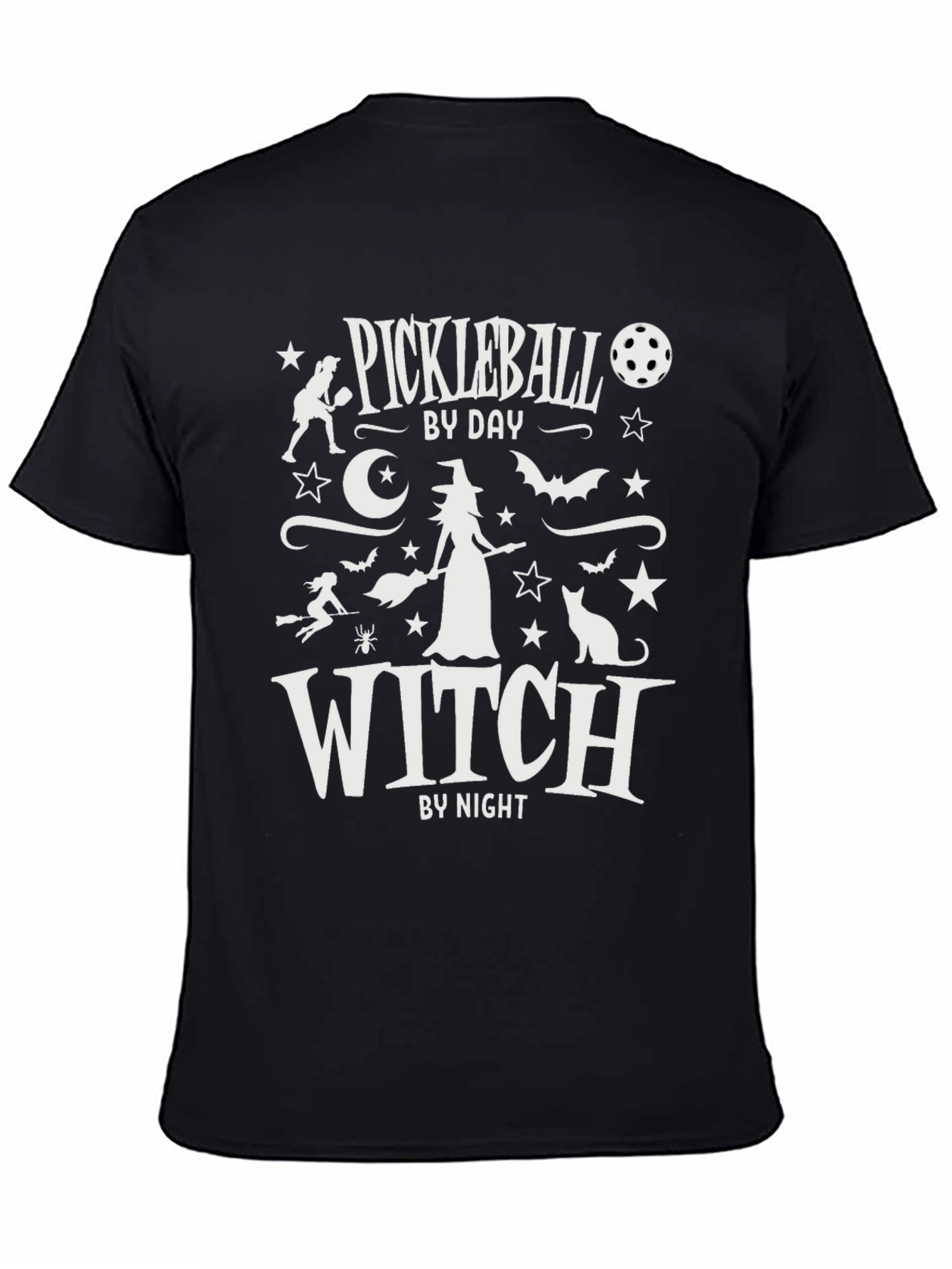 Pickleball by Day Witch by Night Graphic T-Shirt